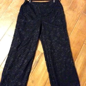 Size 14 lace wide legged gorgeous dressy pants for women